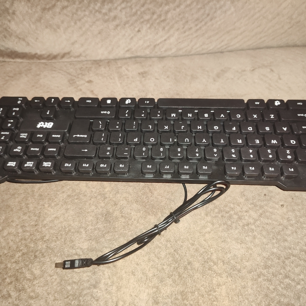 BT USB Wired Keyboard and BT Wired Optical Mouse